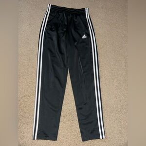 Adidas Men’s Black Joggers with White Stripes